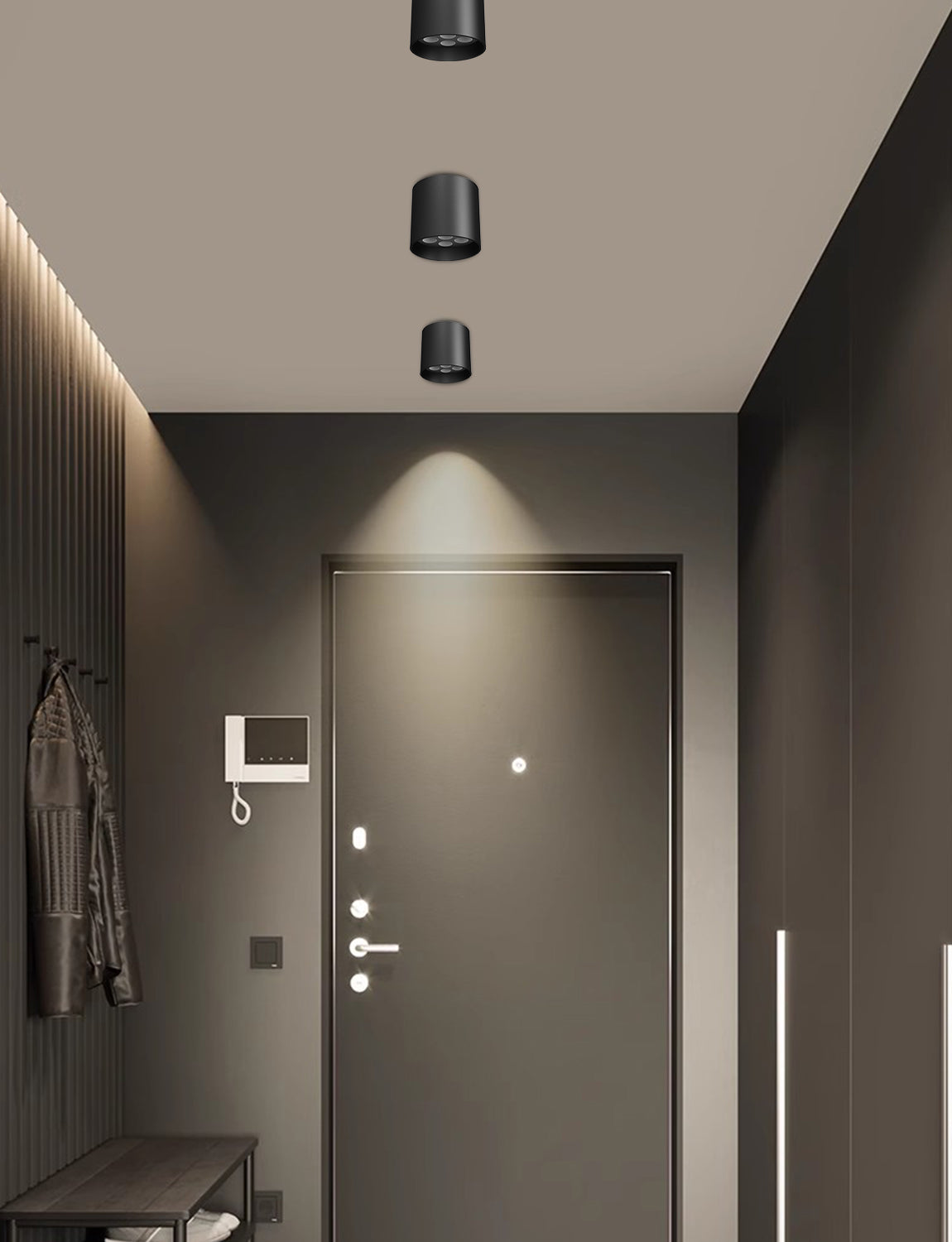 Surface mounted ceiling mounted intelligent spotlights ceiling matter smart home lighting supports Homekit Google Home