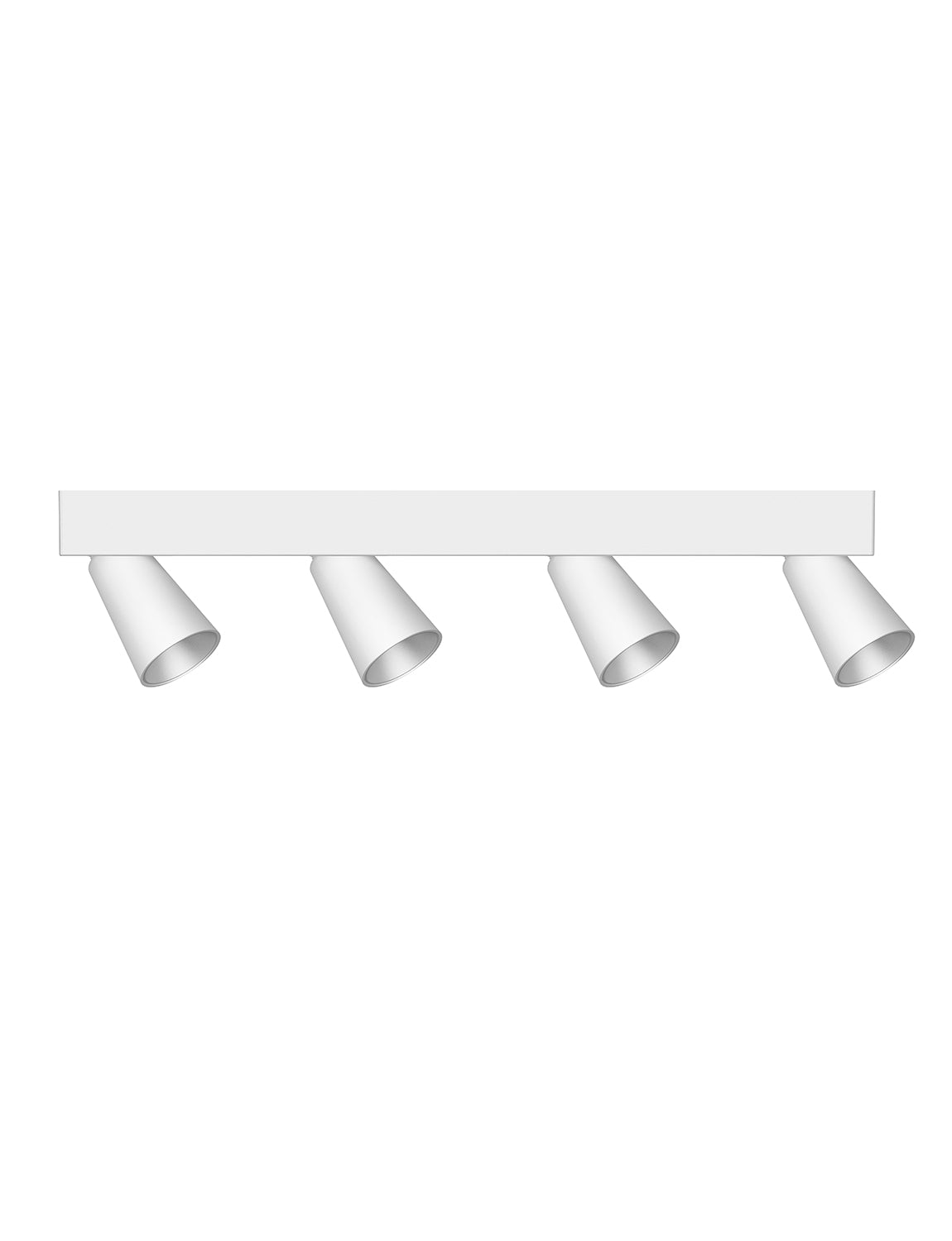 nice CW Surface mounted minimalist intelligent multi head spotlight that can adjust brightness and color between 3000-6000K